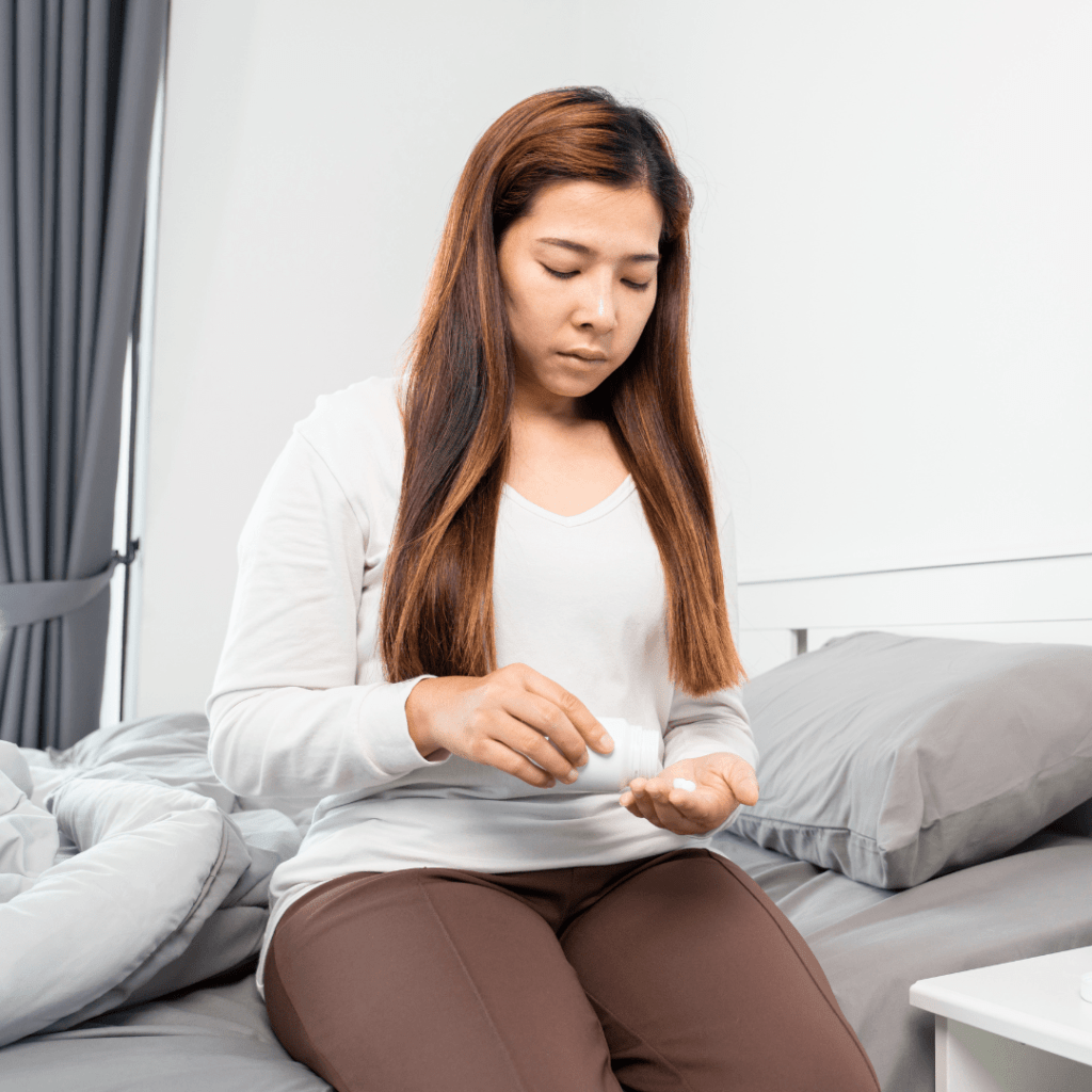 pregnant woman taking medication