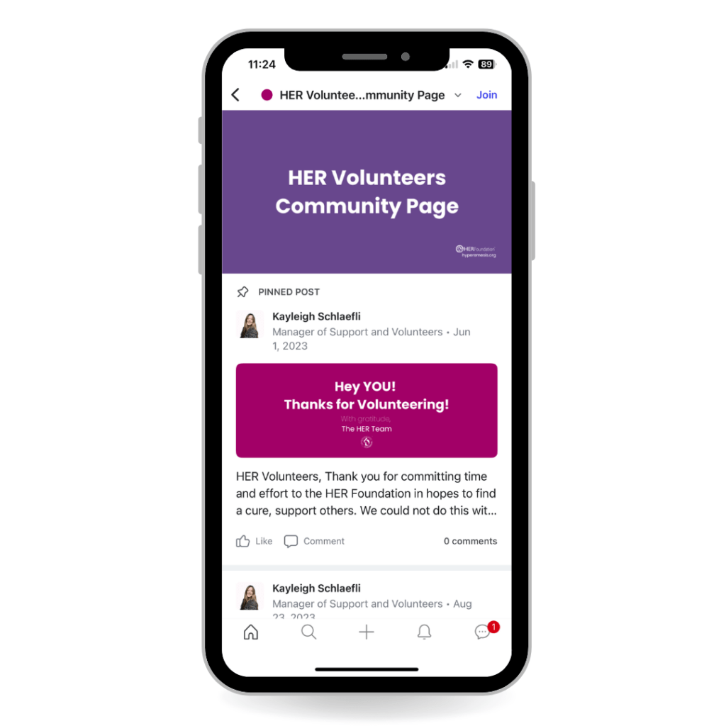 HG community platform for volunteers