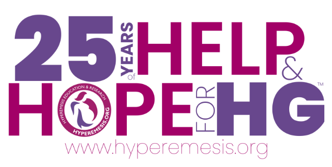 25 years Help & Hope for HG www.hyperemesis.org